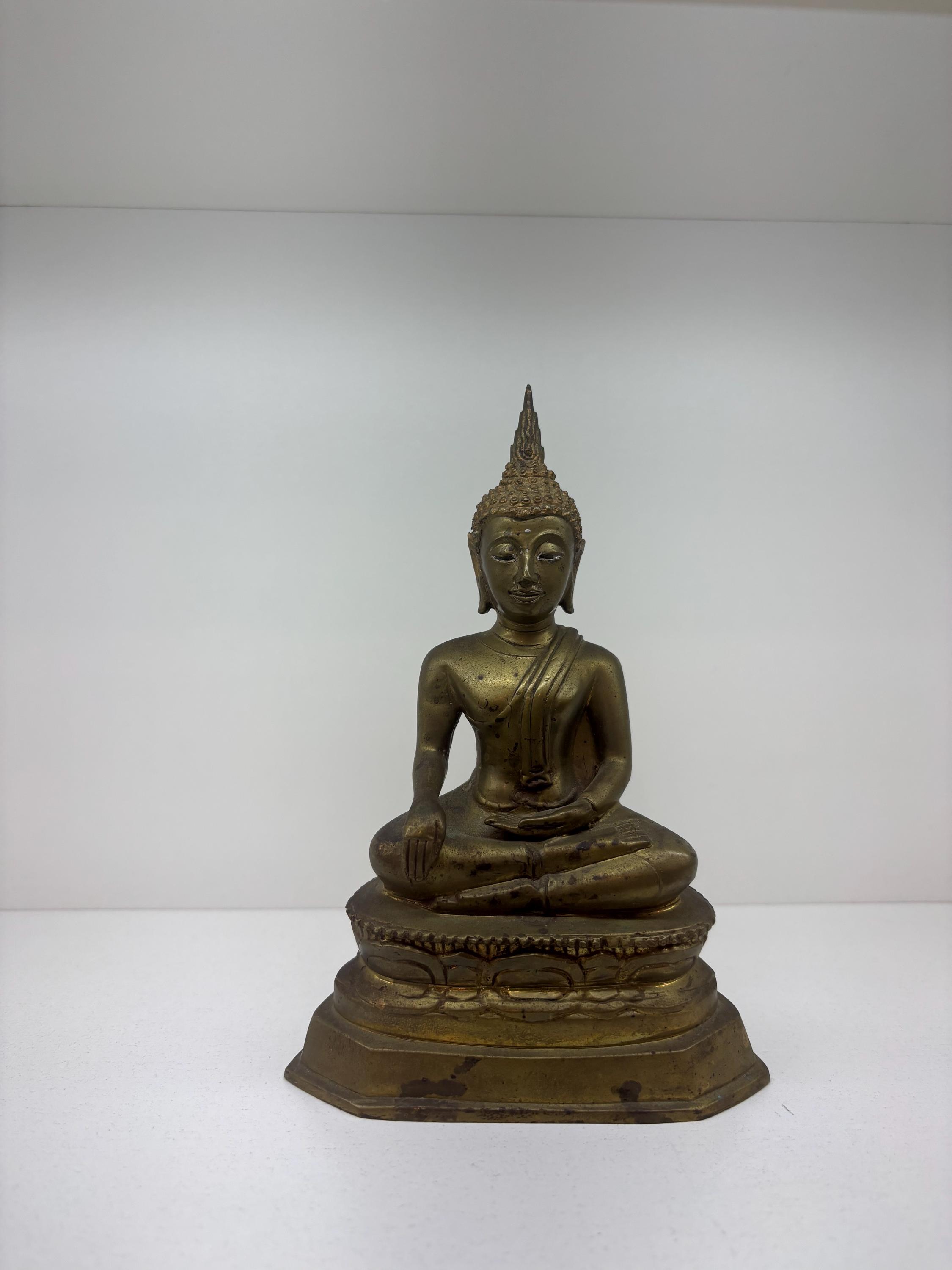 【 Luang Pu Suk立像 】　タイ高僧　金銅製　豆仏/携行仏 金銅製のタイの仏像 - Etsy 日本