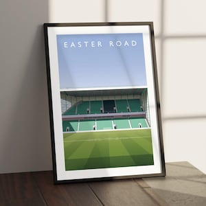 Hibs Easter Road From The Centre Circle Print