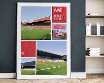 York City Ansichten von Bootham Crescent & York Community Stadion Druck