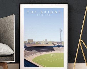 Chelsea Stamford Bridge - The Shed End Stampa