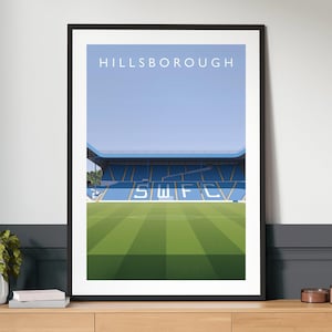 Sheffield Wednesday Hillsborough From The Centre Circle Print