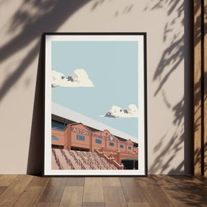 Aston Villa, Villa Park Holte End Steps Print