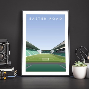 Hibs Easter Road - From The Famous Five Stand Print
