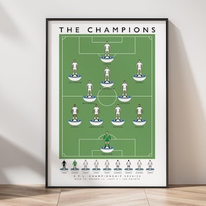 Leeds United The Champions 24/25 Print