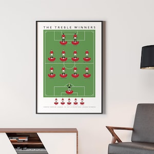 Manchester United Treble Winners Print