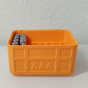 Organizer Battery Box for AA & AAA – Stackable | 3D Print Template as STL File