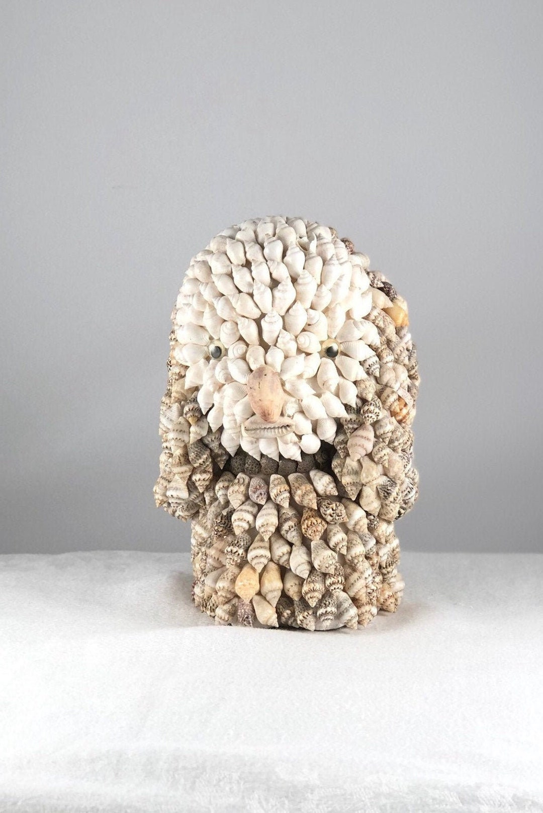 Vintage Seashell Puppy Dog Figurine Sculpture Shellcraft Folk Art - Etsy