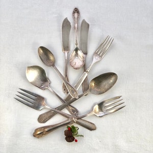 Silverware Silver Plate Serving Pieces Miscellaneous & 1847 Rogers Bros 3 Matching Old Colony Pattern Teaspoon Butter Knife Serving Spoon