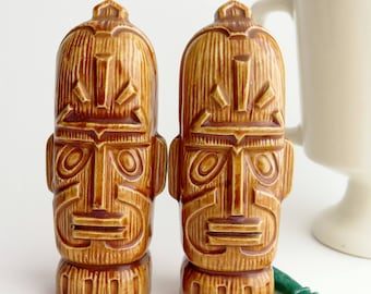 Salt And Pepper Shakers Vintage Tiki OMC Japan