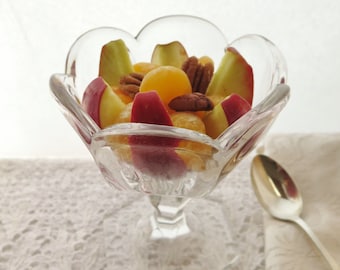 Antique Krys-Tol Colonial Glass Compote Dish: Early American Pattern