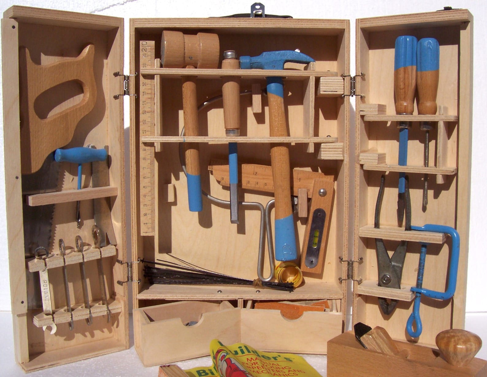Vintage Billy Builder's Tool Box Set For Young Carpenters Etsy
