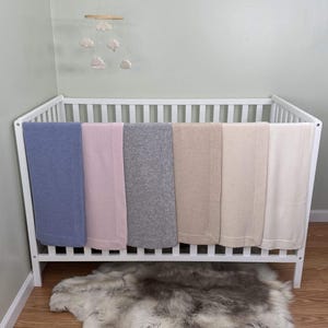 Cashmere Baby Blanket, Luxury Knit Newborn Blanket, Heirloom Baby Gift, Soft Security Blanket, Unique Baby Shower Gift