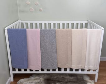 100% Cashmere Knit Baby Blanket: Soft Heirloom Newborn Gift