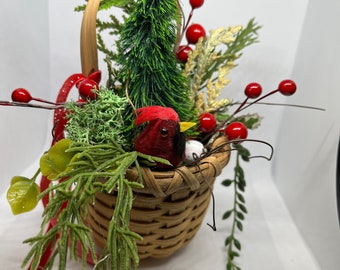 Bird Nest Ornament-Christmas Tree decoration-Bird Nest Holiday Decor-Basket Ornament-Woodland Nest-Keepsake Ornaments-Family Gifts