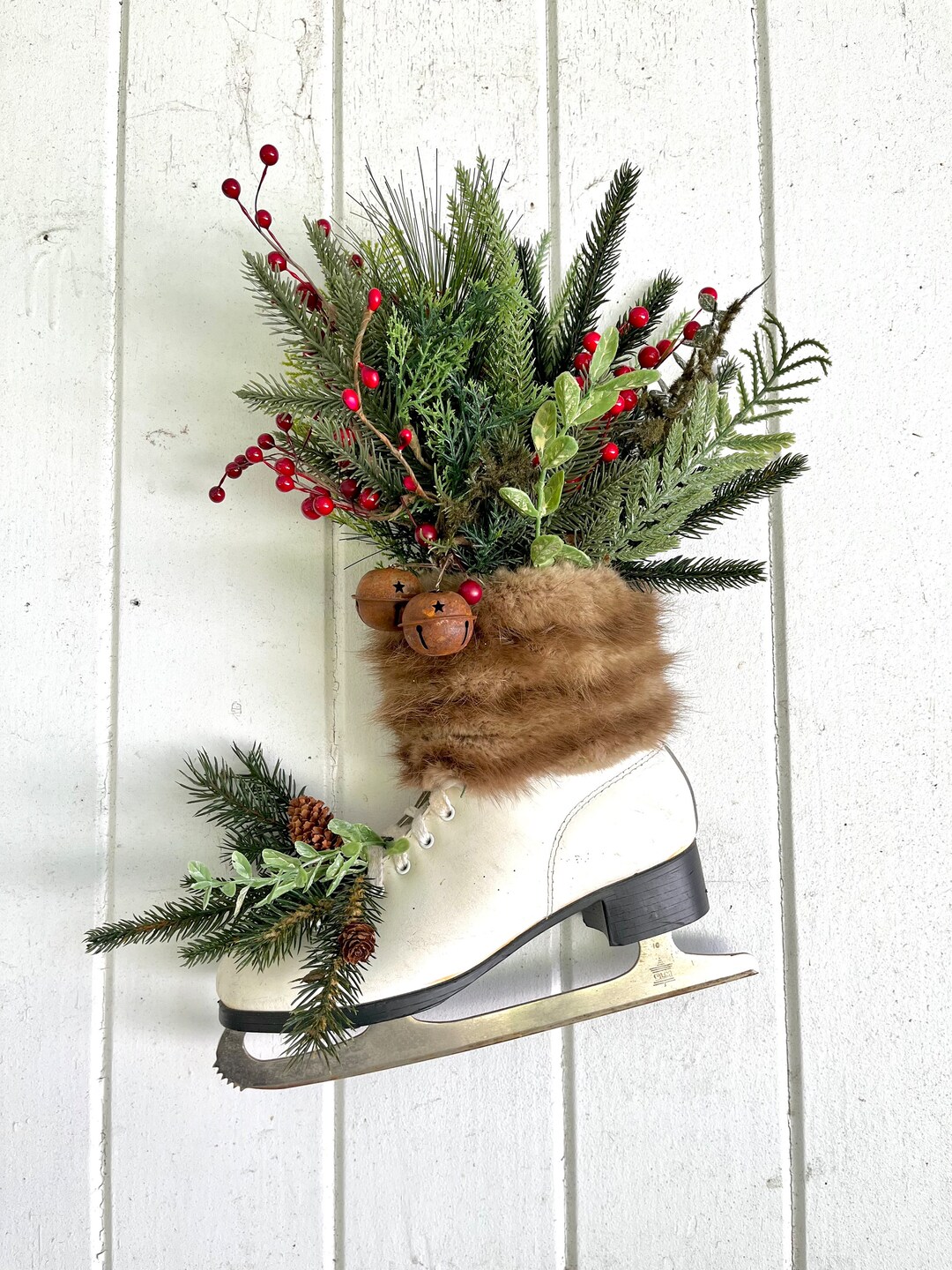 FREE Shipice Skate Front Door Decorationwinter Ice Etsy