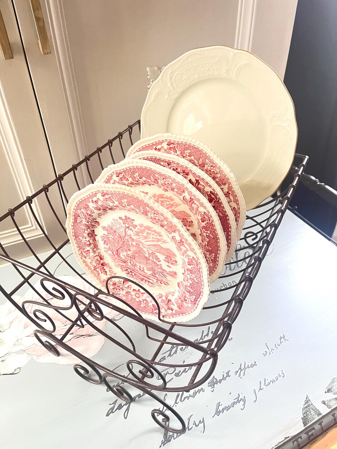 French Dish Rack Dish Rack Display Wire Display Stand-kitchen Drainer ...
