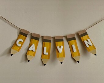 personalized back to school banner