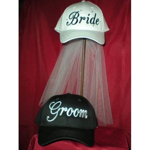 Bride and Groom Hat Set FREE SHIPPING