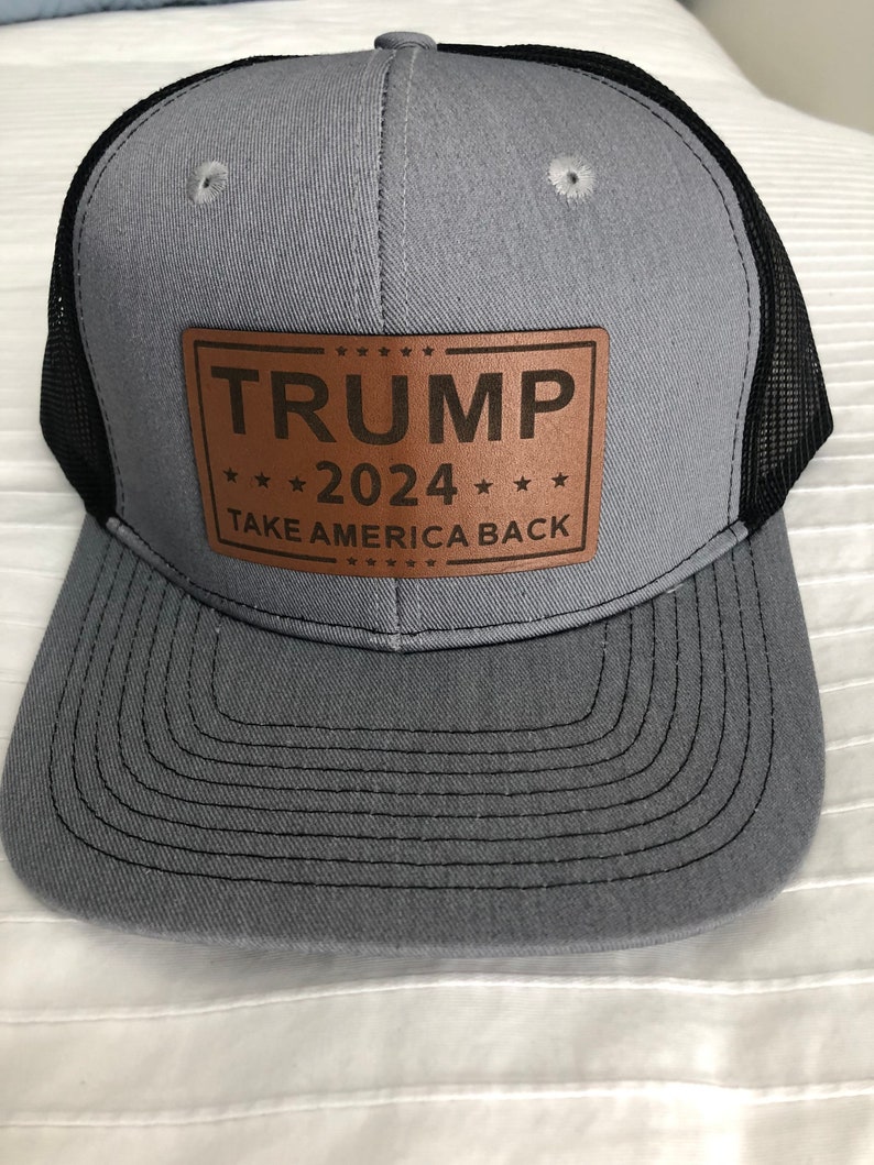 Trump 2024 Take America Back Leather Patch Hat FREE SHIPPING Etsy