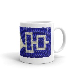 Haudenosaunee Iroquois Beadwork Wampum Art Mug