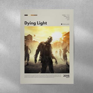 Dying Light Poster, Gaming Room Poster, Gaming Wall Poster, Gaming Print Poster, Game Gift, Games Poster, Gaming Wall Art, Custom Poster