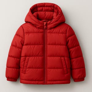 Kids Puffer Jacket with Hood | Winter Coat for Boys Girls | Warm Quilted Bubble Jacket | Toddler Outerwear | Lightweight Insulated Jacket