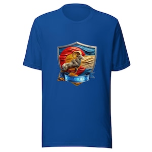 Big Horn Colorado Flag Shield T-Shirt