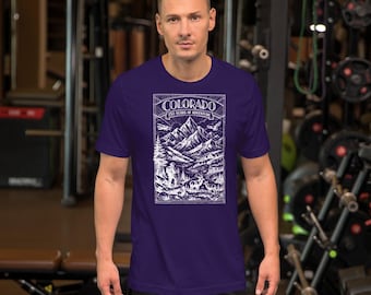 Camiseta oscura de la aventura de los 150 años de Colorado
