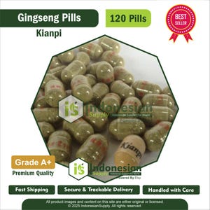 American Ginseng Capsules 500 mg – 120 Count | Organic Panax Quinquefolius Vegan Adaptogen Pills