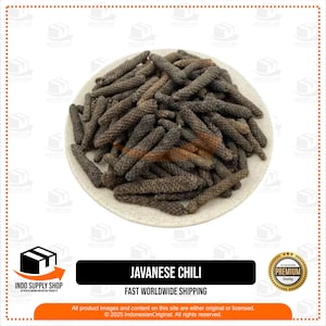 Javanese Chili, Indonesian Red Chili 200g, Dried Whole Chili, Spicy Cooking Ingredient, Natural Red Pepper, Sun-Dried Chili Bulk Chili
