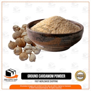 Ground Cardamom Powder, Organic Green Cardamom, Fresh Spicy-Sweet Flavor, Natural Baking Spice, Herbal Tea Ingredient, Aromatic Spice