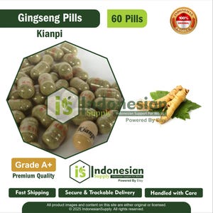 Organic American Ginseng Capsules – 500 mg 60 Count | Vegan Panax Adaptogen Herbal Supplement