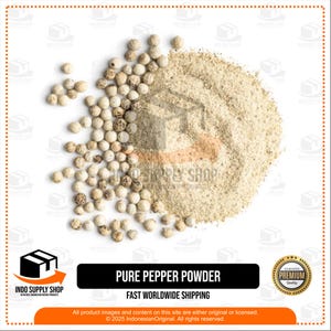 Pure Pepper Powder, Premium Ground Black Pepper, Aromatic Spice for Cooking, Seasoning, Soups, Marinades, BBQ and Gourmet Dishes