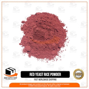 Red Yeast Rice Powder, Beras Ragi Merah Bubuk 200g, Natural Food Dye, Fermented Red Rice, Indonesian Culinary Spice, Organic Red Powder