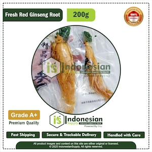 Panax Red Ginseng Root Slices 200 g – 8‑Year‑Old Korean Red Ginseng | Organic Bulk Herbal Tea Ingredient