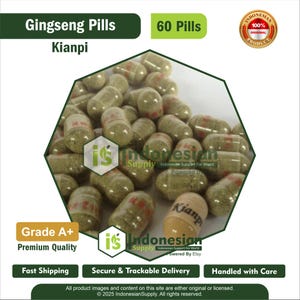 Organic American Ginseng Capsules 500 mg – 60 Count | Vegan Panax Adaptogen (EU & UK Shipping)