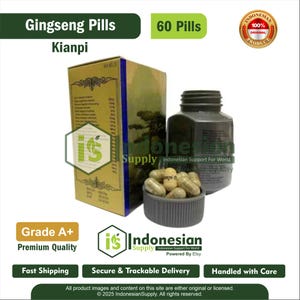 Panax Korean Red Ginseng Capsules – 60 Count | High Potency Herbal Wellness Supplement