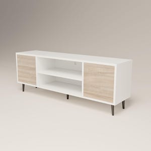 Archivo STL a escala 1/12, consola multimedia para televisores, dioramas, muebles en miniatura, impresión 3D, descarga digital