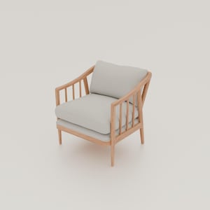 1/12 Scale Miniature Chair STL File: Dollhouse Diorama 3D Print Model