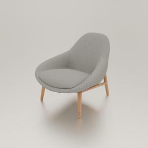STL File, 1/12 Scale Miniature Modern Chair, Dollhouses and Miniature Chair, Diorama Modern Chair