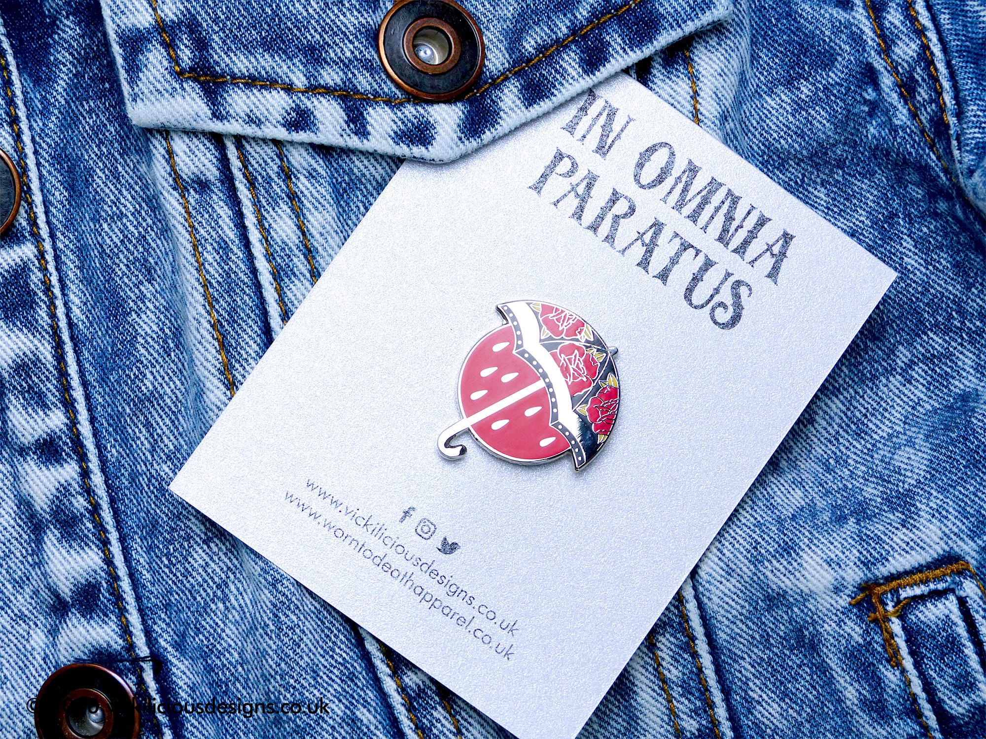 In Omnia Paratus Umbrella Tattoo Hard Enamel Pin Etsy Israel