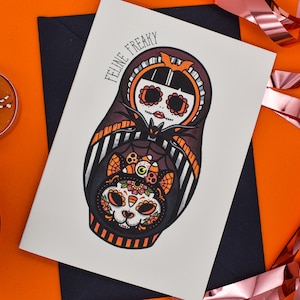 Feline Freaky? - Freak or Treat? Halloween Handmade Card