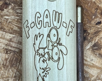 Caja de madera grabada para un bateador de un solo bate, caja de madera exótica