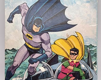 Vintage 1966 Adventures of Batman Coloring Book Whitman NPP READ