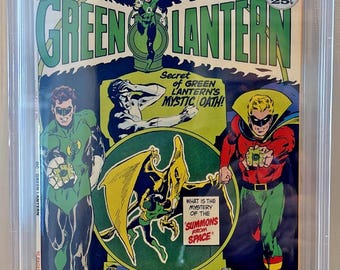Green Lantern #88 CBCS 8.5 1972 Pages Blanches Croquis de pin-up Neal Adams