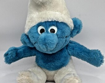 Vintage 1979 Peyo Stuffed Plush Smurf Wallace Berrie 10"
