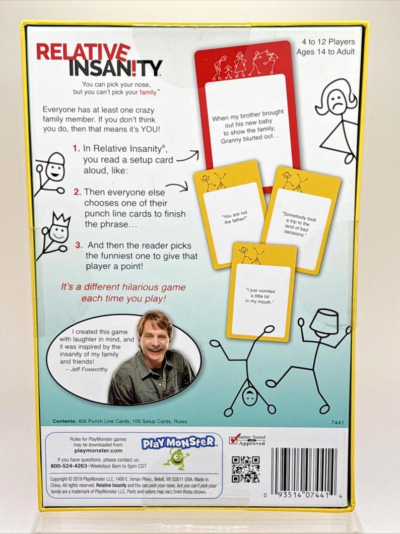 Relative Insanity Relative Insanity Party Game NEW by Playmonster 2019 - Etsy