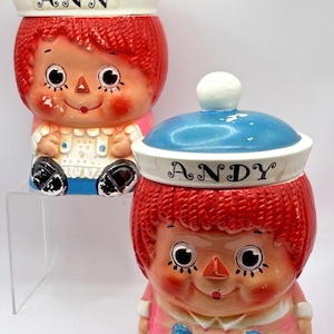 Raggedy Andy Cookie Jar - Etsy