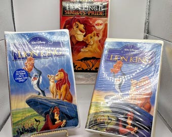 Disney Le Roi Lion et Simba's Pride 1994/1998 VHS Lot de 3 scellés