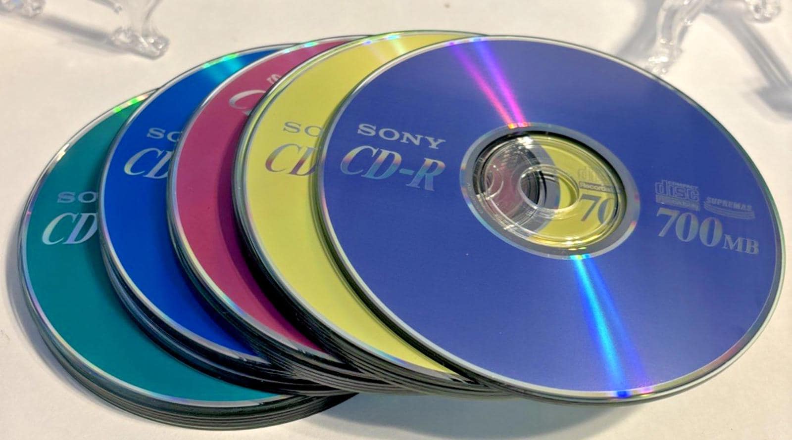 Sony CD-R 700MB Recordable Disc Lot of 25 Multi-color in Case - Etsy